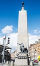 The Parnell Monument at the north end of O'Connell Street Royalty Free Stock Photo